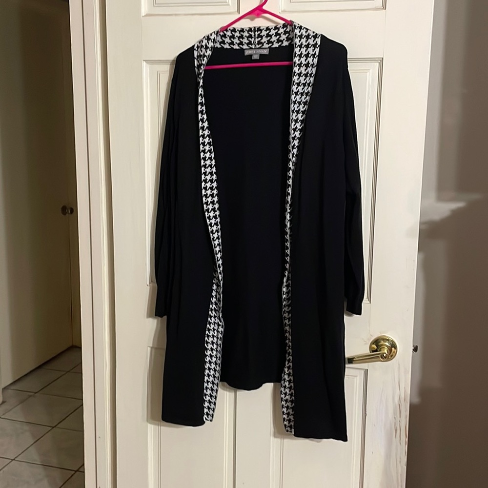 Jessica London houndstooth cardigan